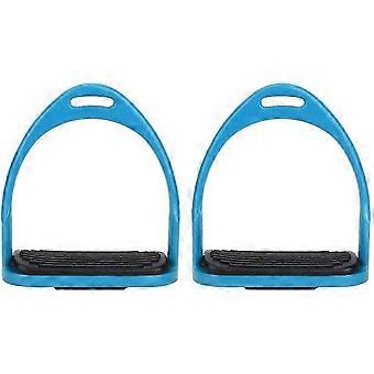 Aluminum Stirrup, Colorful Horse Riding Stirrup Anti-rust Lightweight Equestrian Stirrup (blue)