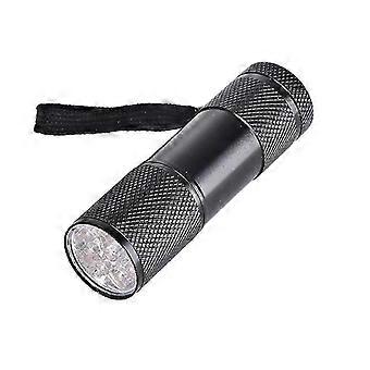 UV Handheld Black Light Torch, 9 LED 395nm, 9W, for Pet Urine Stain Detection, UV Resin Curing, Nails Gel Polishing