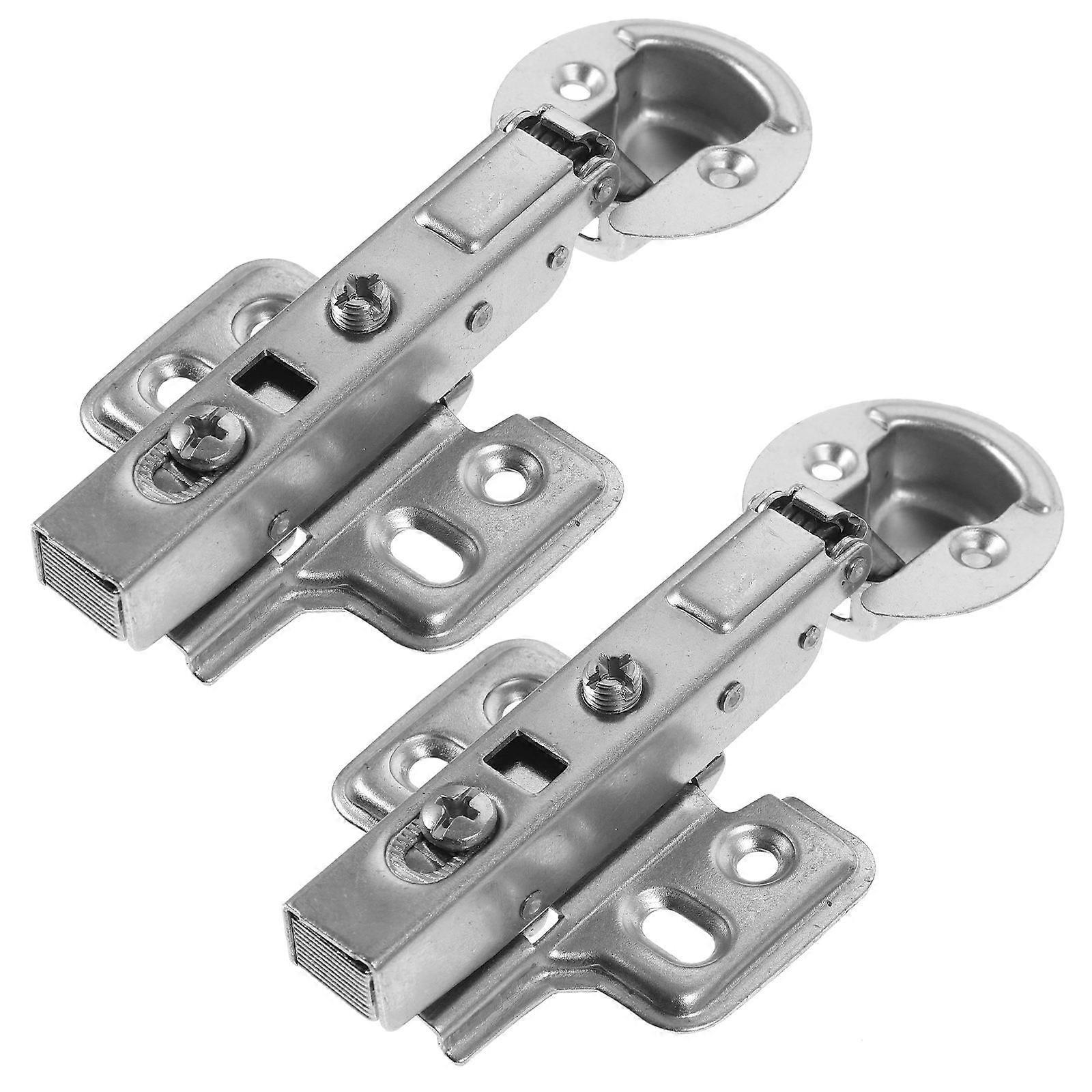 2pcs Stainless Steel Hinges Door Insert Hinges Buffer Hinges Cabinet Hinges