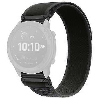 Nylon Watch Band Compatible For Garmin Instinct E 40mm / Fenix 8 AMOLED 43mm / Descent MK3 , 20mm Loop Magic Tape Fastener Elastic