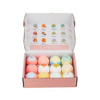 60g12 pakken explosieve badzoutballen voor mannen en vrouwen zomerroos gedroogde bloemen bubbelbad badbal bad 1