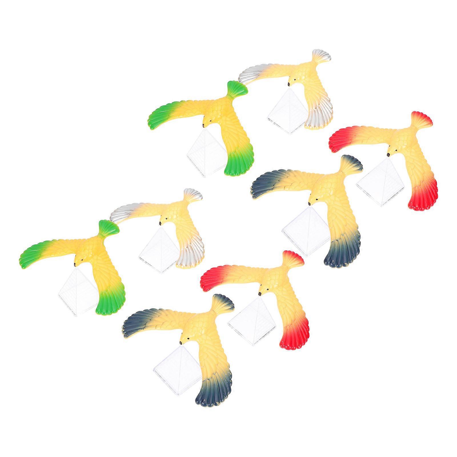8pcs Balancing Bird Gravity Bird Balanced Eagle Retro Educational Plaything