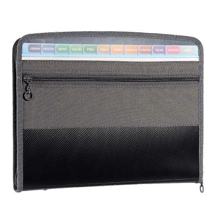 Expandable Document Pockets, 13 A4 Pockets Document Organizer with Zipper Closure, File Folder