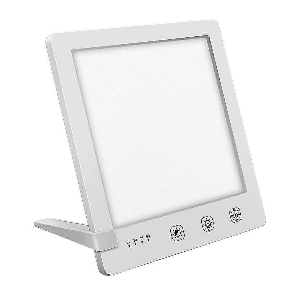 Light Therapy Lamp Ultra-Thin UV-Free Therapy Light Timer Function, Adjustable Brightness Levels EU Plug