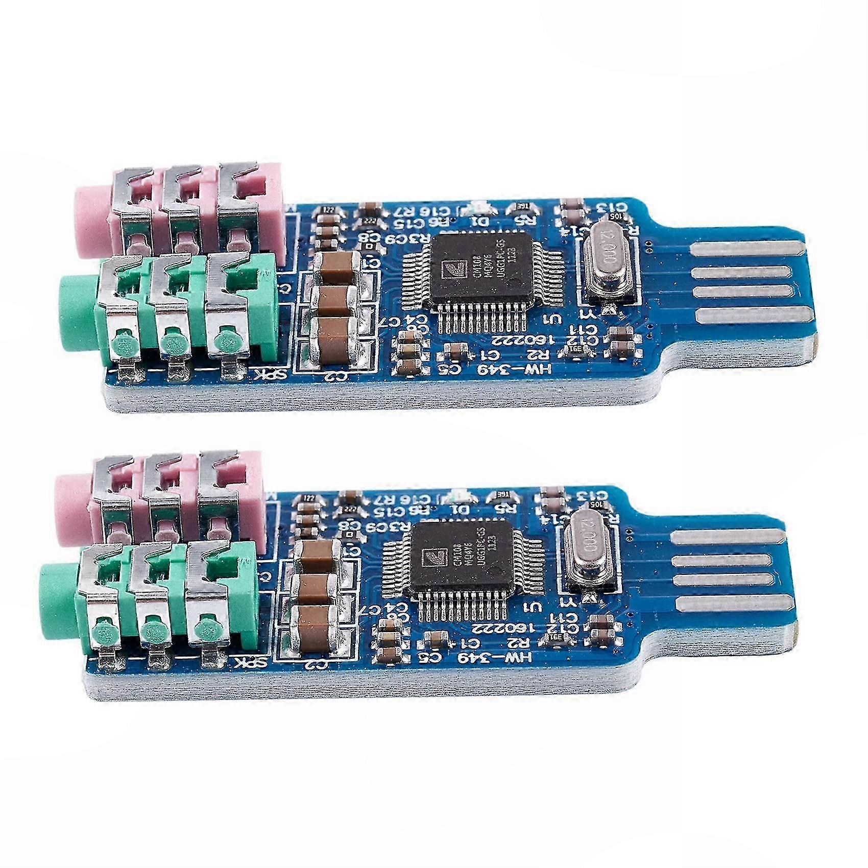 2-Pack CM108 USB Sound Card