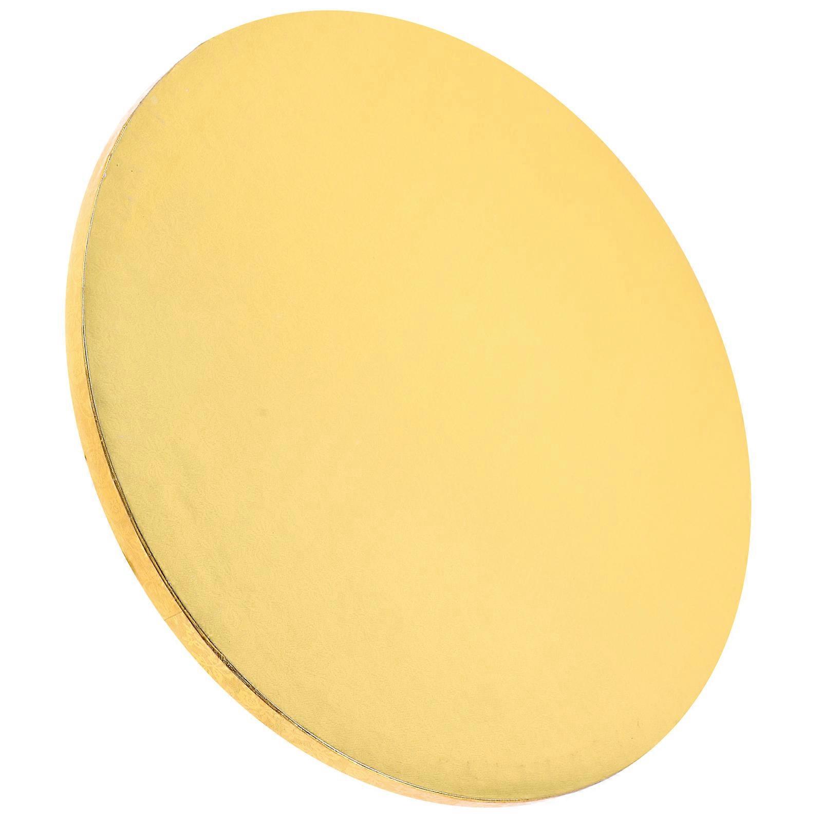 Golden Cake Drum for Wedding Cake Storage Plate