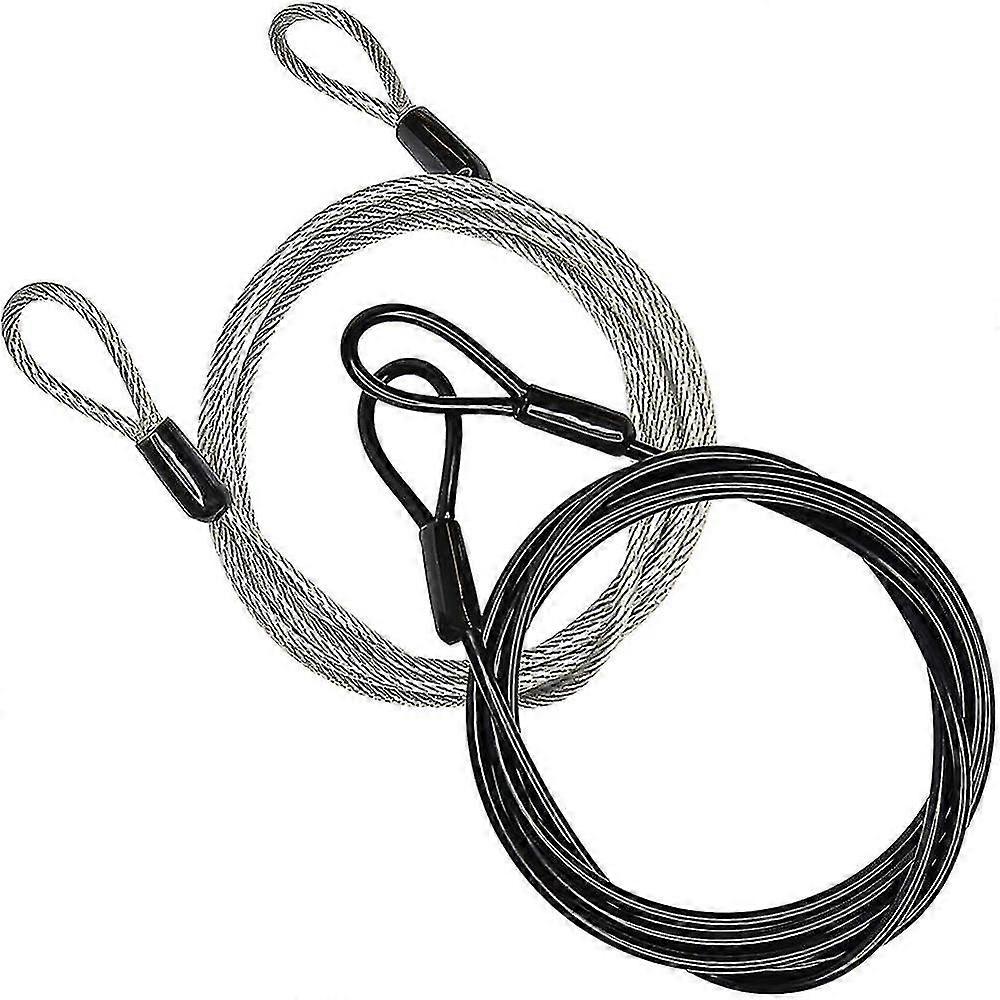 100cm Dual-Loop Braided Steel Cable