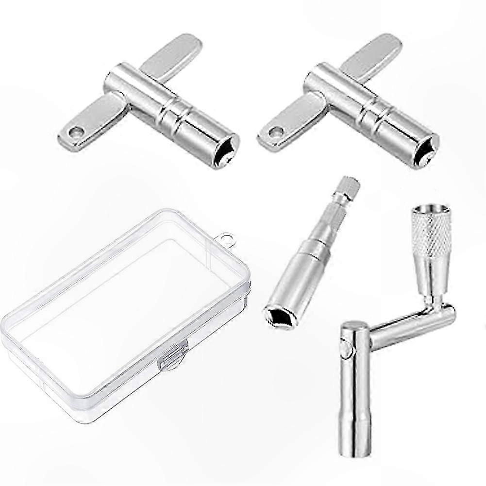 Precise Drum Tuning Kit with Speed Drum Key, Standard Drum Keys, Drill Bit, and Multi-Tool for Drums