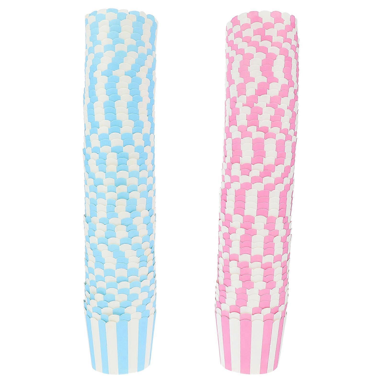 Assorted Color Delicate Baking Cups for Cake Storage 100Pcs Paper Cups