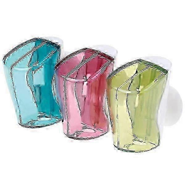 3pcs Toothbrush holder Dustproof wall-mounted suction cup