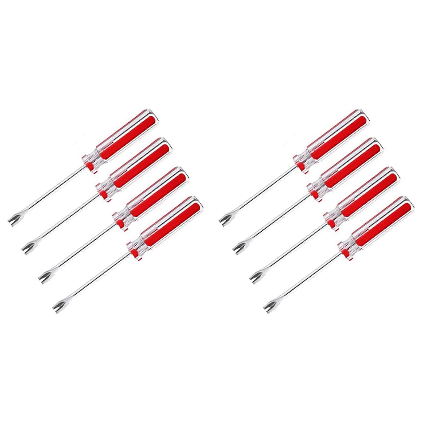 8 Pack Tack Lifter Tack Puller Nail Puller, U Tip Nail Staple Rivet Staple Puller Staple Remover Tool