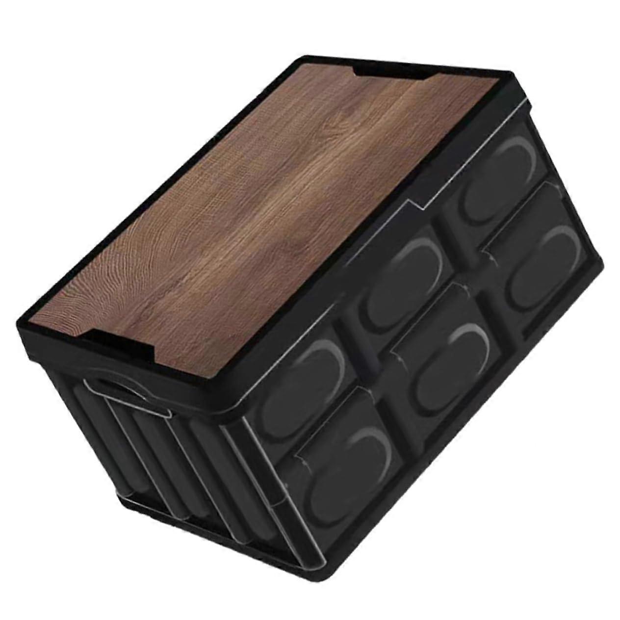 Foldable Storage Box with Large Capacity, Side Door and Stackable Design for Clothes and Tools