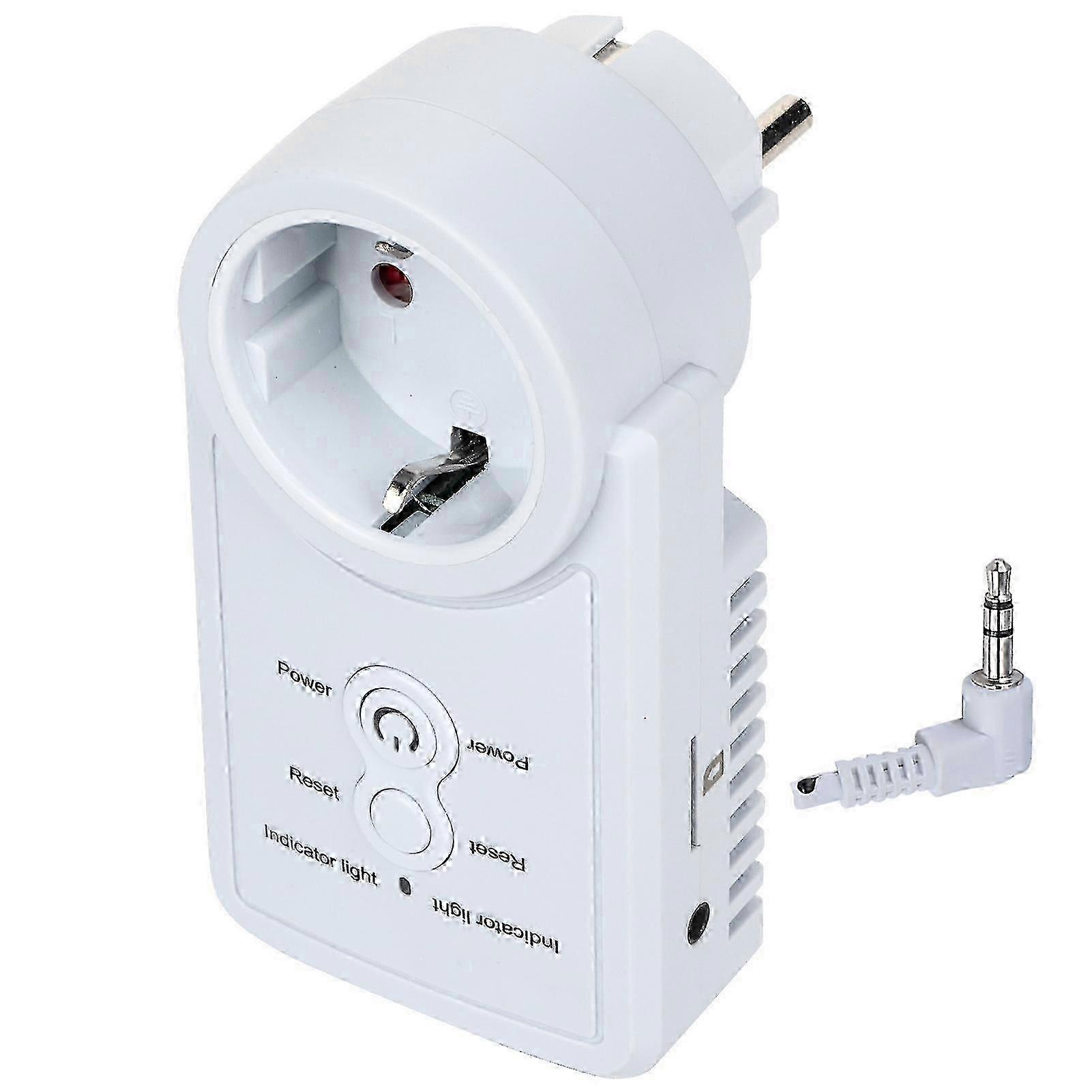 GSM Power Outlet Plug Socket with Temperature Sensor, SMS Command Control, Remote Timing Socket, Compatible with 2G GSM Neork, 10A