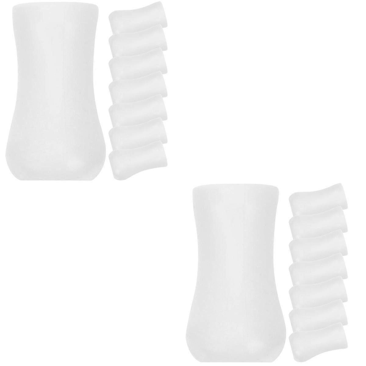 White Plastic Cord Knobs for Window Blind Cord Holder 16Pcs Set
