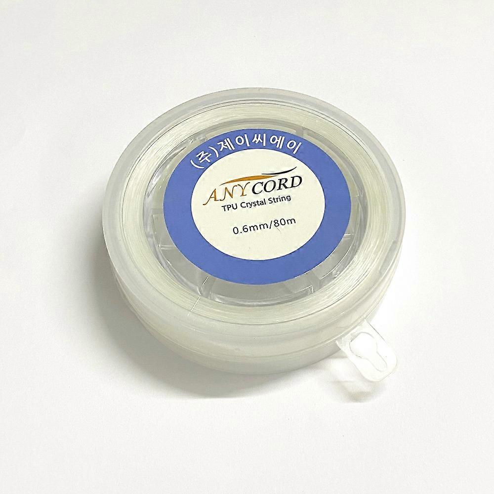 1roll Elastic String Elastic Beading Thread for Stretch Bracelet Making Clear 0.6mm 87.48 yards(80m)/roll