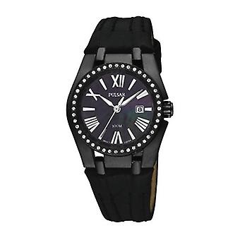 Pulsar Barcelona Watch for Women Analog Quartz with Cowhide Bracelet PXT689X1