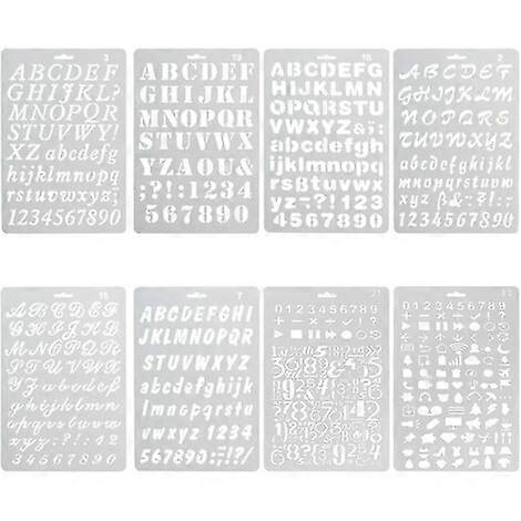 Versatile Reusable Stencil Set Includes Letters Numbers Punctuation