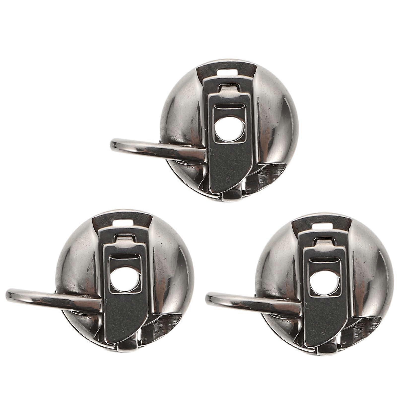 3pcs Sewing Machine Bobbin Case Set Lightweight Sewing Accessories for Organized Thread Storage