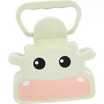 Poop Scooper for Pets with Abs Material and Green Colour, Outdoor Litter Scooper with Place to Store Garbage Bags, for Dog and Cat Waste Cleaning