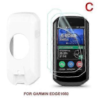 Silicone and EPU Protective Case with 2 Protective Films, Dust and Water Resistant, All-Round Protection, Compatible with Garmin Edge 1050