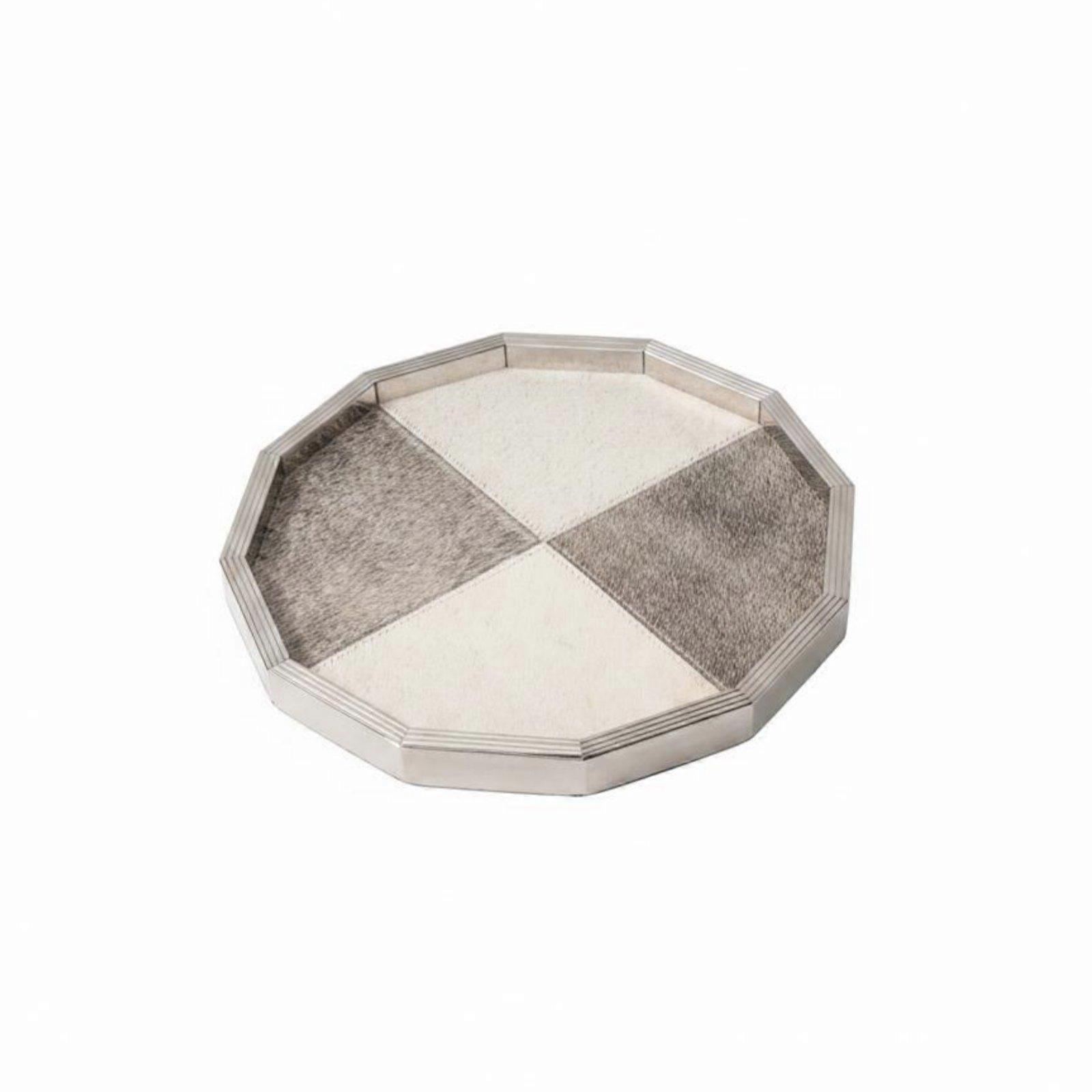 Decorative Tabletop Tray Mixed Texture Design Tableware Long-Lasting