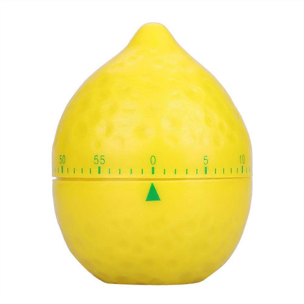 Kitchen Mechanical Timer Manual Lemon Shape Counters for Home Cooking Timing Tool