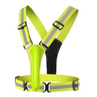 LED Reflective Glow Vest Glowing for Increased Visibility with Adjustable Safety Straps Safety Vest for Outdoor Sports