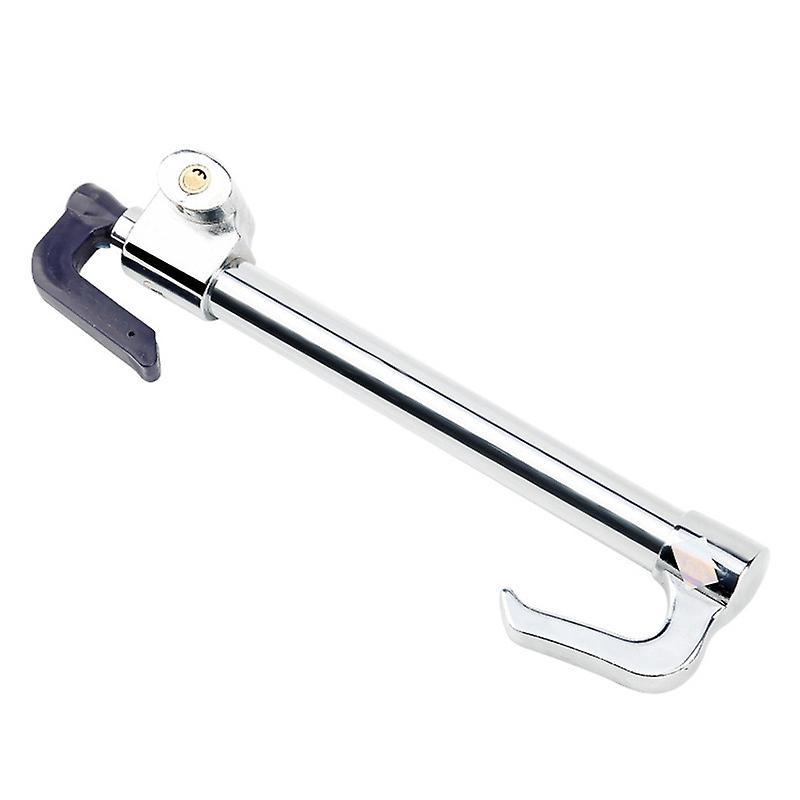 Car Steering Wheel Lock, Retractable Hook Universal Anti-theft Lock Steering Wheel Lock Locking Device, With 2 Keys For Auto Truck