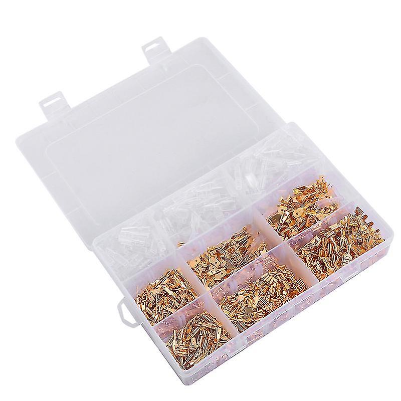20X13cm Assorted Color Wire Terminals & Connectors 900pcs Crimp Terminals Cold-pressed Terminal 2.8/