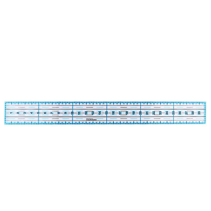 30X3cm Blue Textile Art Gauges & Rulers 1 Pc Clothing Fabric Stitching Ruler Acrylic Ruler For Cloth