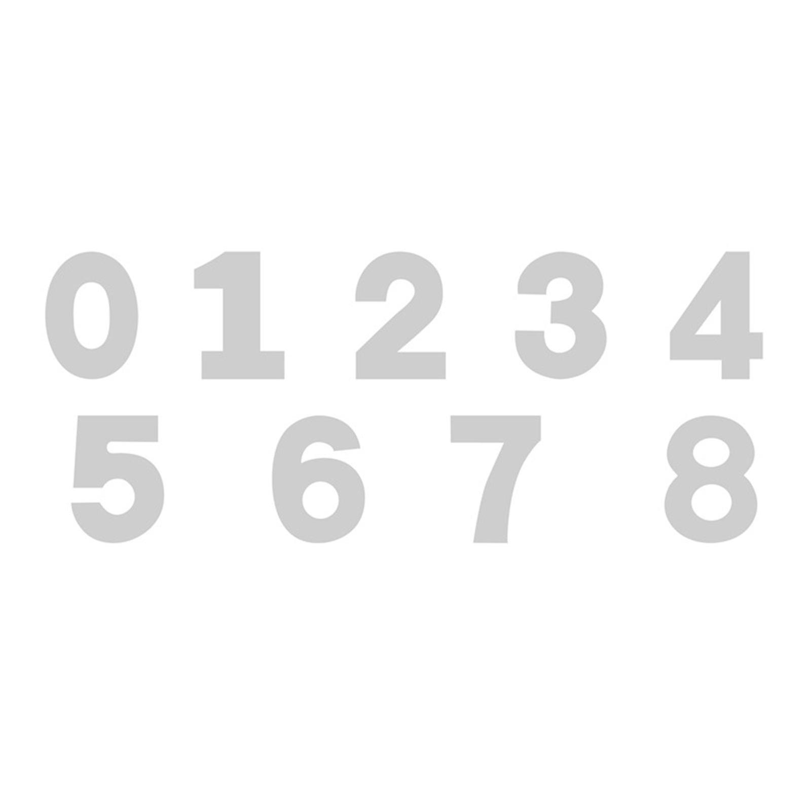 Large 0-8 Number Shape Plastic Mold Cookie Cupcake Chocolate Baking Mold