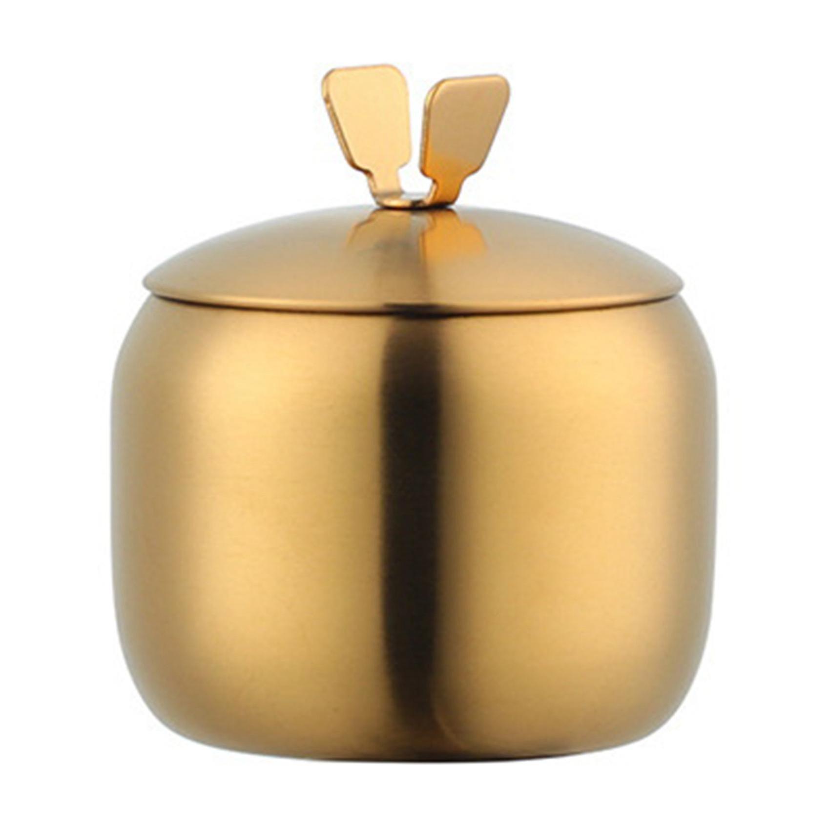 Kit Less Steel Ing Condiment Pot Ly Salt Container Jar