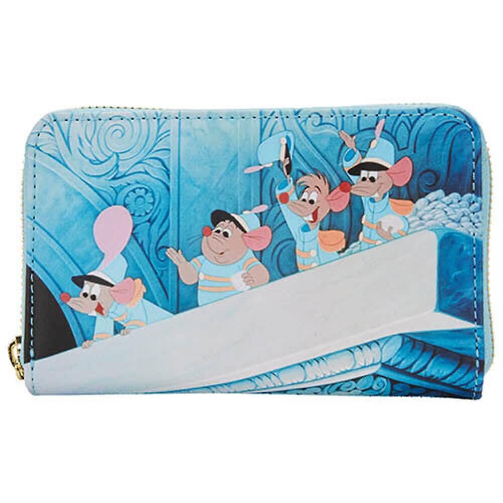 Officially Licensed High Quality Cinderella (1950) Scenes Zip Purse Wallet