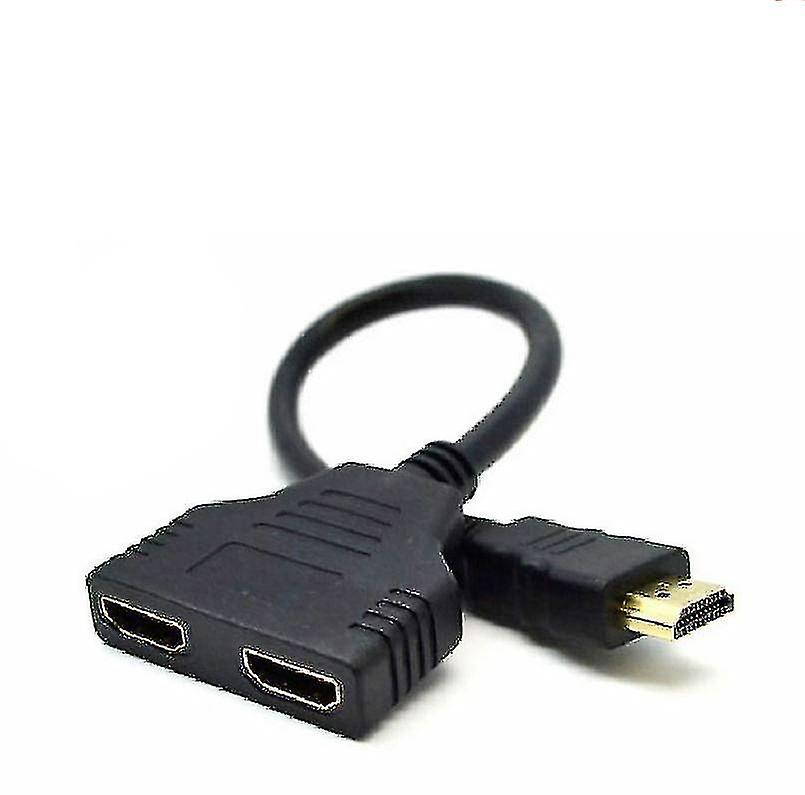 hdmi splitter 1 i 2 ut kabel adapter multi skjerm duplikator full