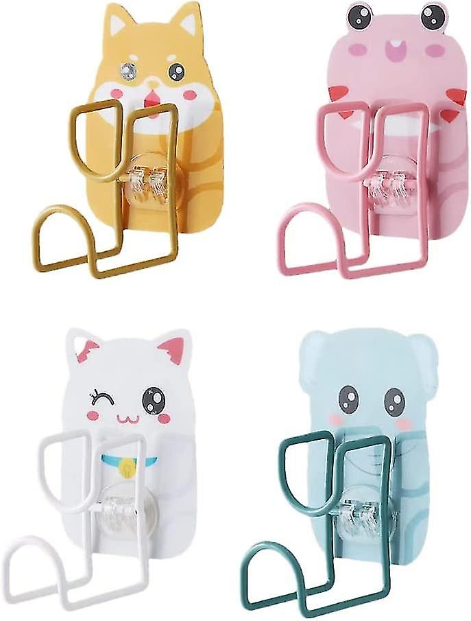 4pcs Latest Models Adhesive Hooks 11lb(max Load) Waterproof