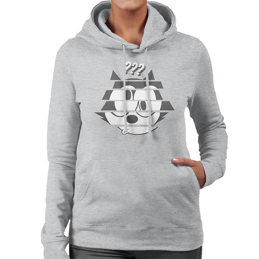 Felix The Cat Confused Face Women's Hooded Sweatshirt
