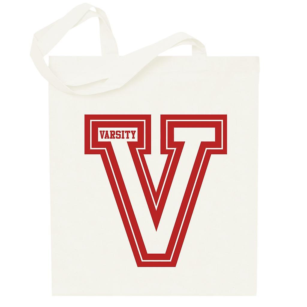 V Varsity Logo Totebag