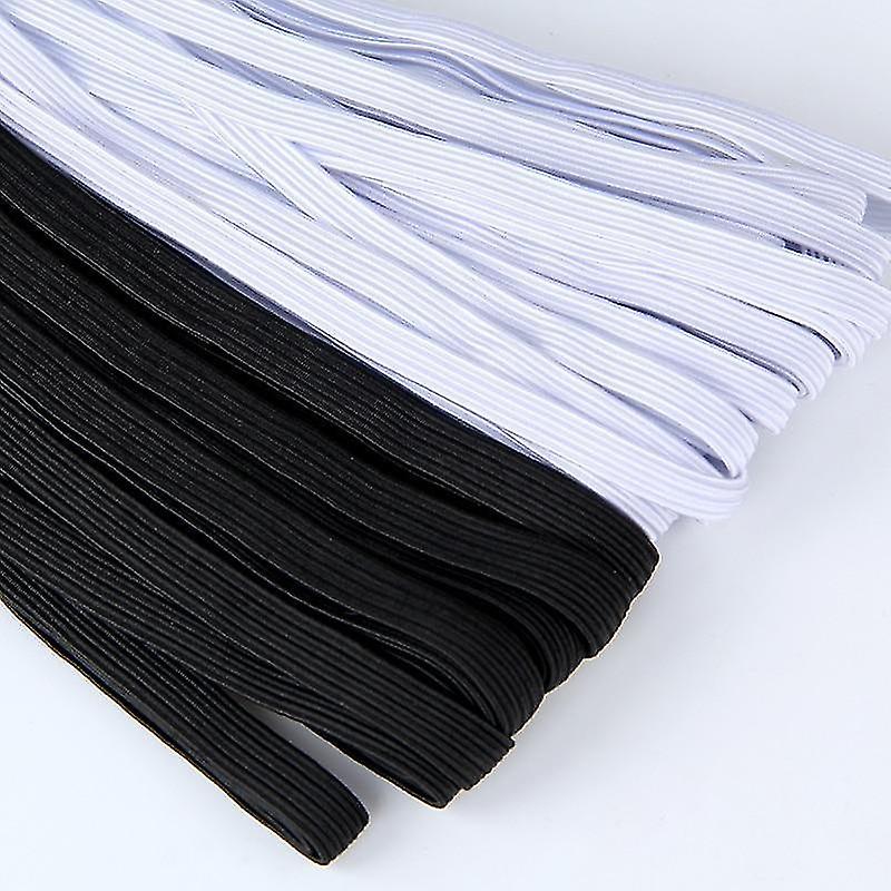 9Mm black 10m Thin Sewing Elastic B Wide Flat Rubber B Waistb Belt