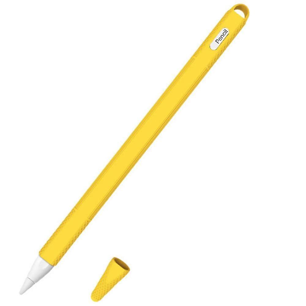 Yellow Soft Silicone Holder Stylus Pen Cover Compatible For Tablet