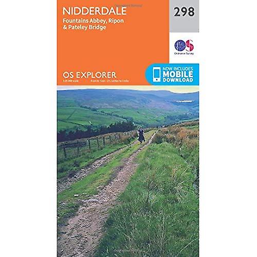 OS Explorer kart (298) Nidderdale