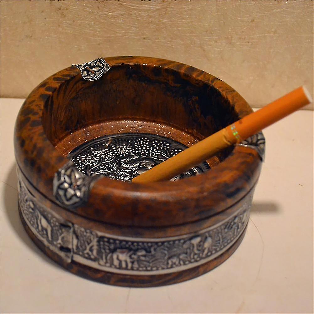 Naievear Retro Vinta Em Ashtray Home Ash Tray Case *chyi
