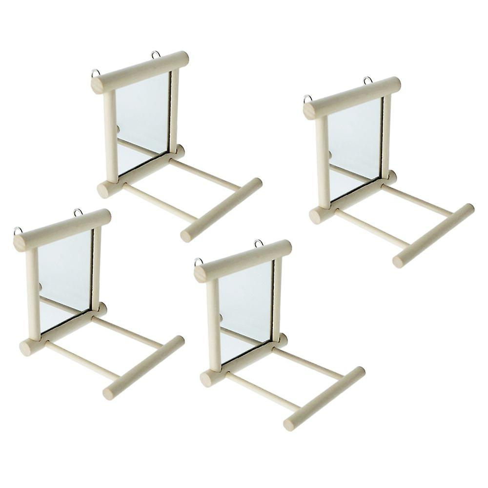 Perch Mirrors Finch Conure Bird Toys