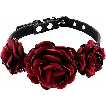 Pet Cat Dog Collar Flower - Pet Grooming Collar with Bow Tie Clothes Tie Accessories Wedding Party Puppy Cat Costume Outfits Adjustable Collar