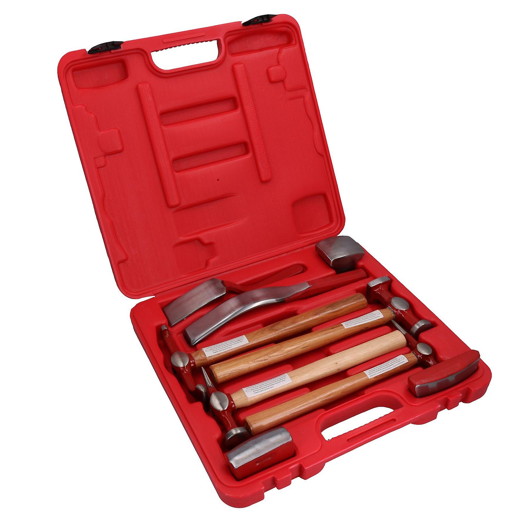 Auto body Repair Kit Panel Beating Hickory Hammers Dollies Shrinking Moulding