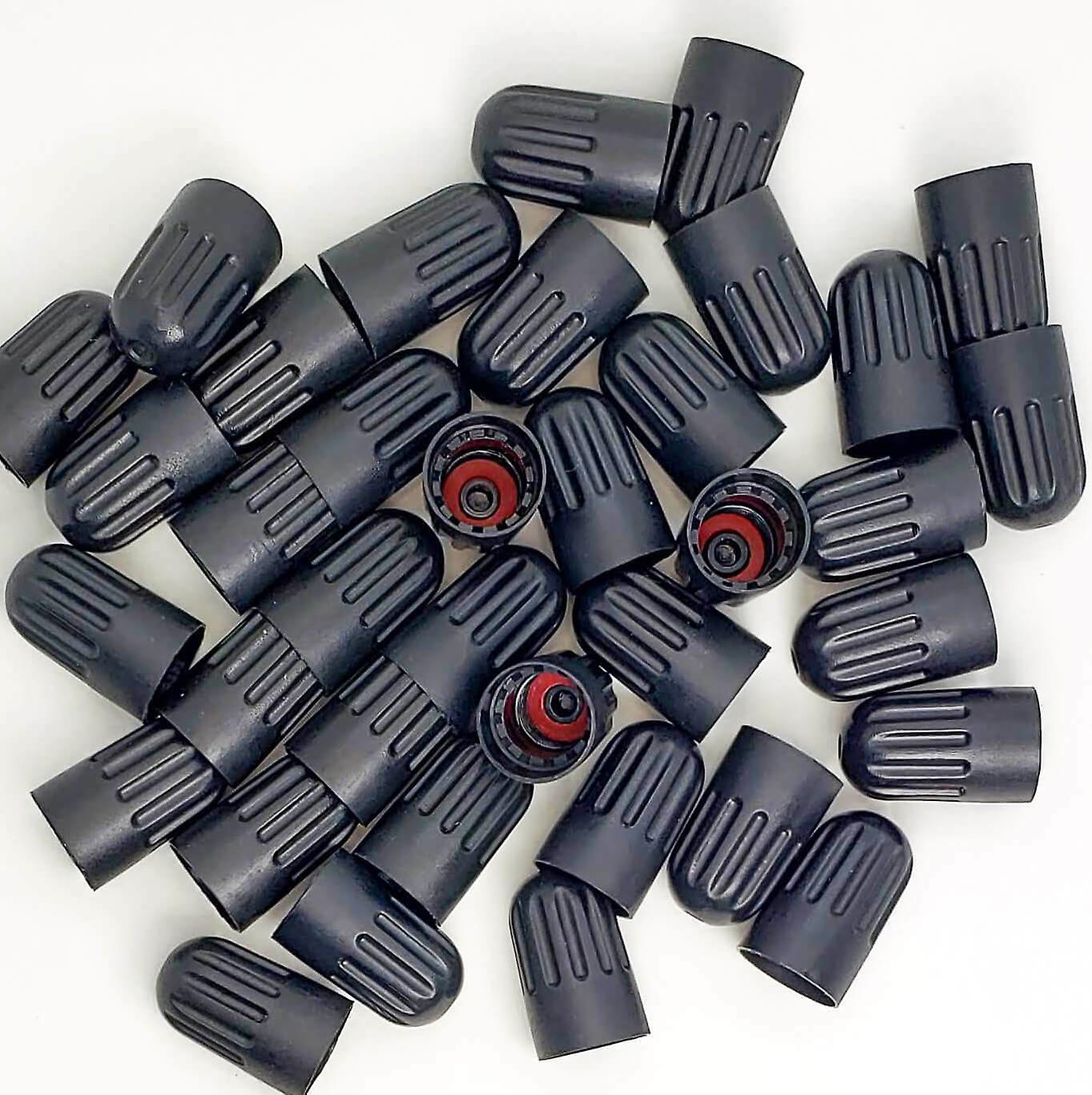 50 stk lang / grå svart plast TPMS ventilhette for Tr20008 TPMS ventilstamme