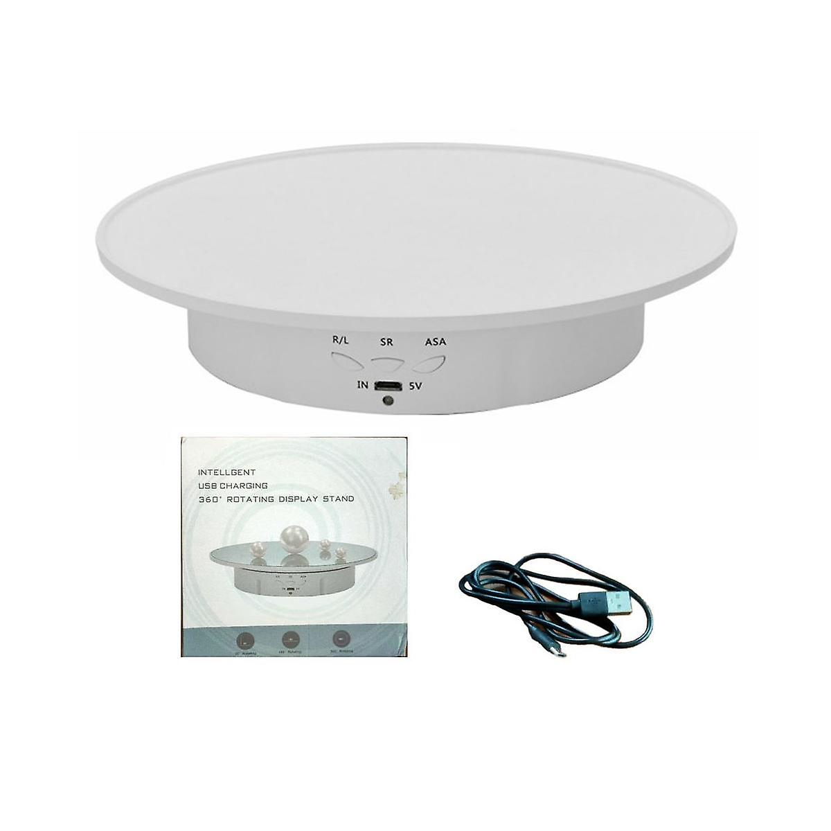 Rechargeable Automatic Revolve Live Jewelry Artifacts Video Electric Rotational Table Panoramic Dis