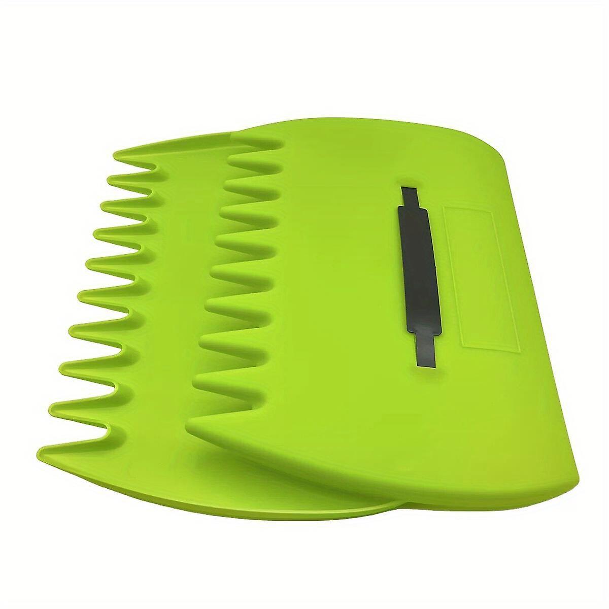 2pcs Yellow Large Garden And Yard Leaf Scoops Plastic Scoop Grass Hand Leaf Rakes Leaf Collector For Garden Rubbish Great Tool