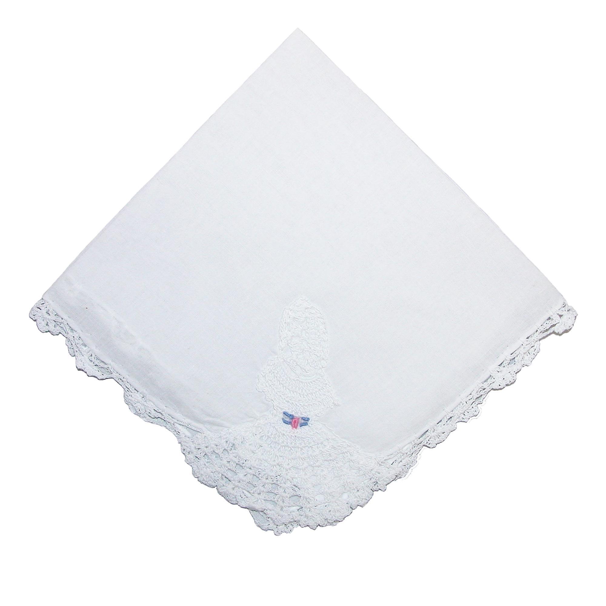 CTM Cotton Crinoline Lady Lace Handkerchief (Women)