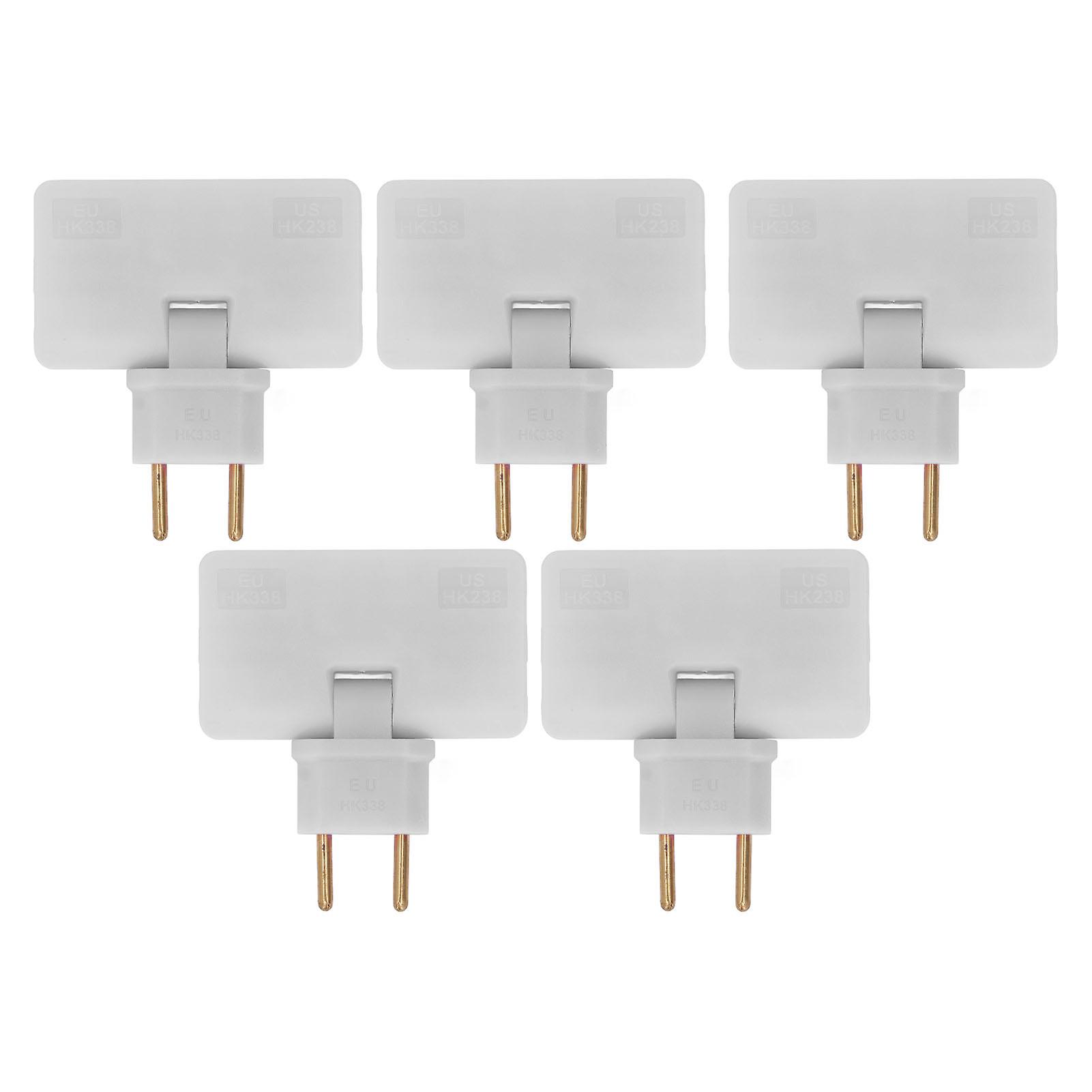 5Pcs  Socket Converter Cordless 180 Degree Extension 1 to 3  Adapter