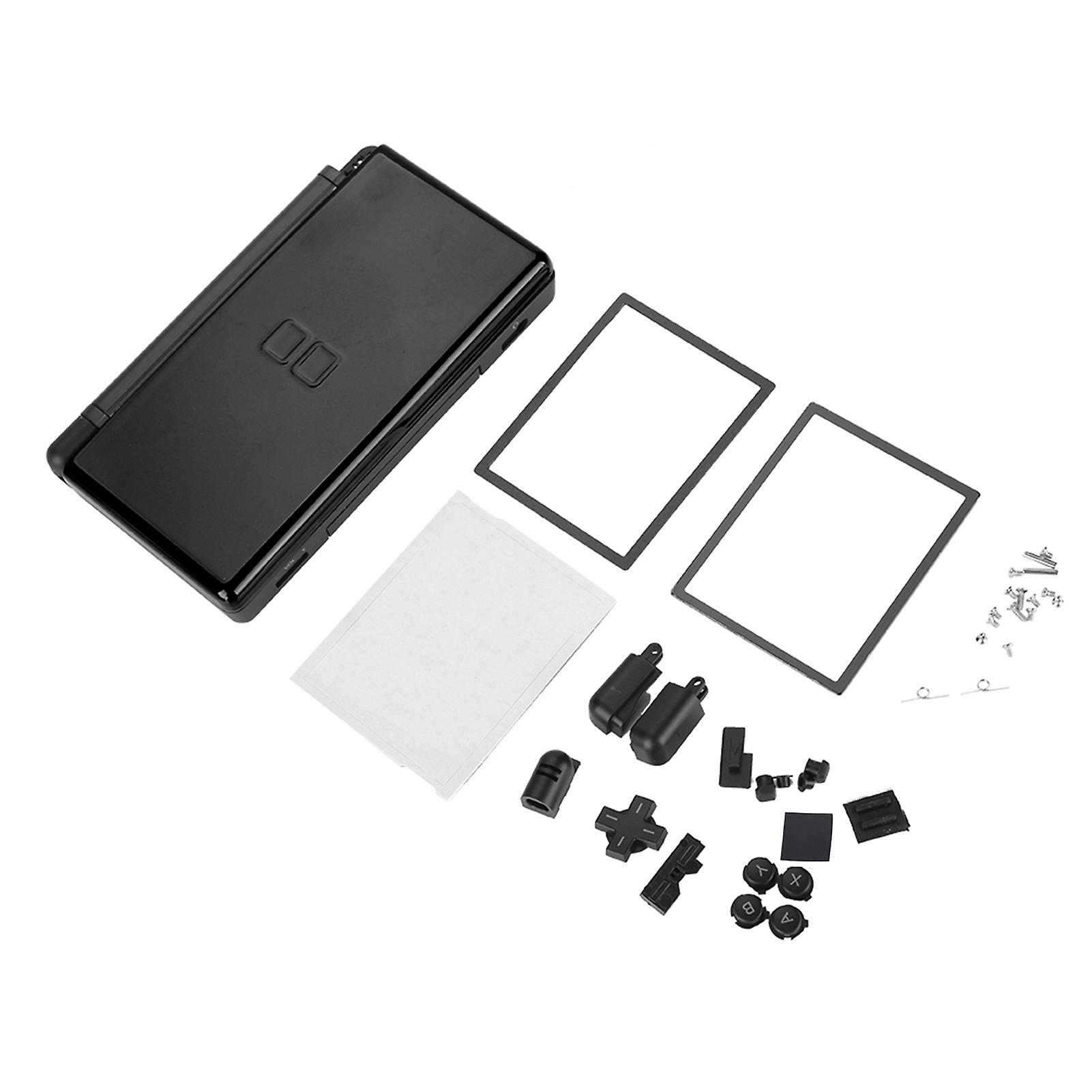 Full Repair Parts Replacement Kit for Nintendo DS Lite Black Housing Shell Case Durable Portable